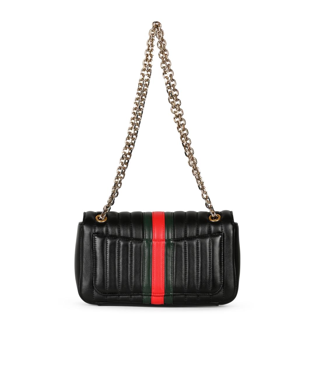 GUCCI Черная кожаная сумка через плечо, фото 3
