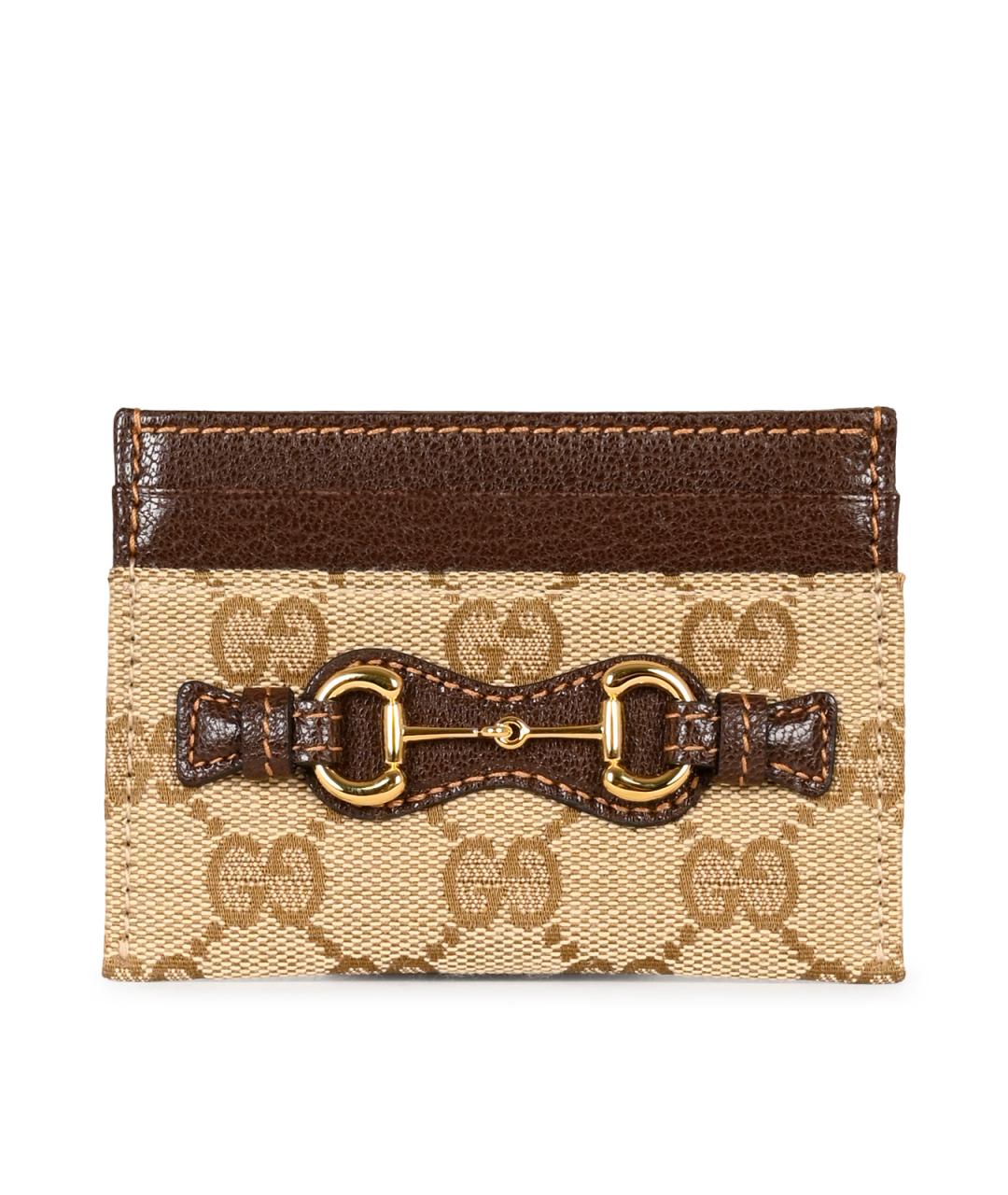 GUCCI Бежевый кардхолдер, фото 1