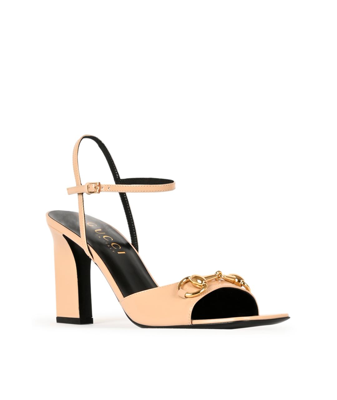 GUCCI Розовые кожаные босоножки, фото 2