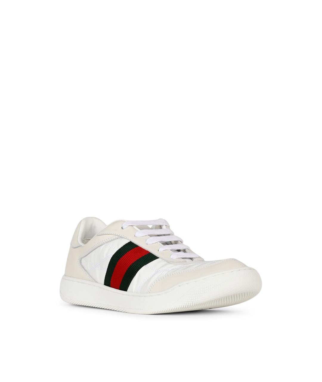 GUCCI Белые синтетические кроссовки, фото 2