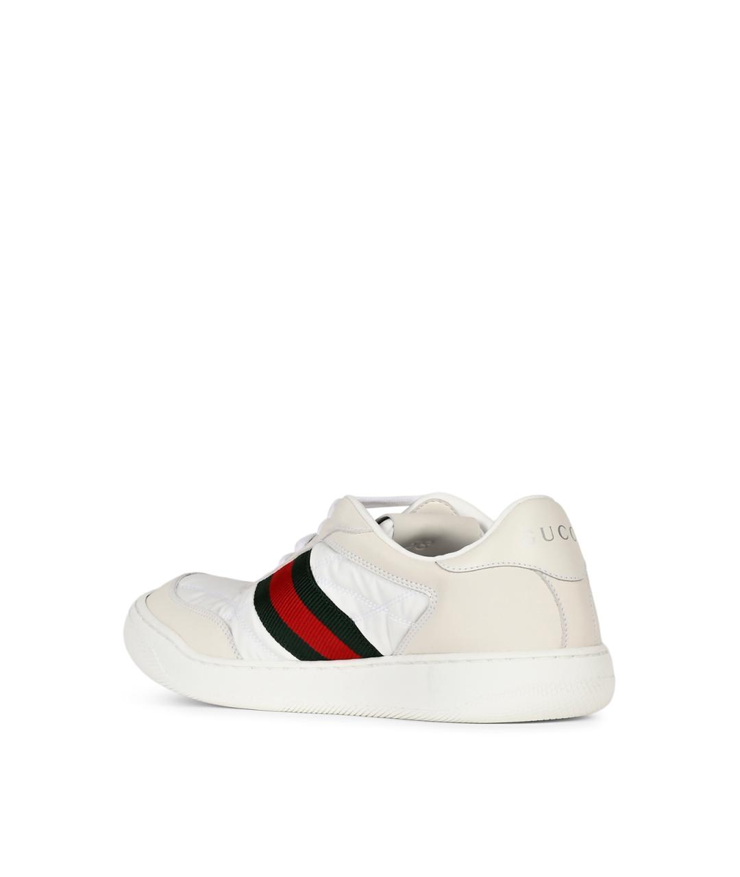 GUCCI Белые синтетические кроссовки, фото 3