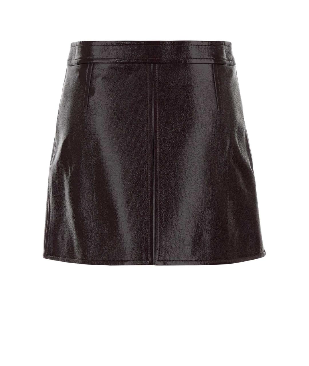 COURREGES Фиолетовая хлопковая юбка мини, фото 2