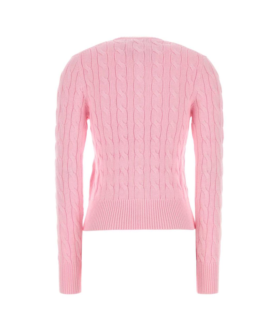 POLO RALPH LAUREN Розовый хлопковый кардиган, фото 2