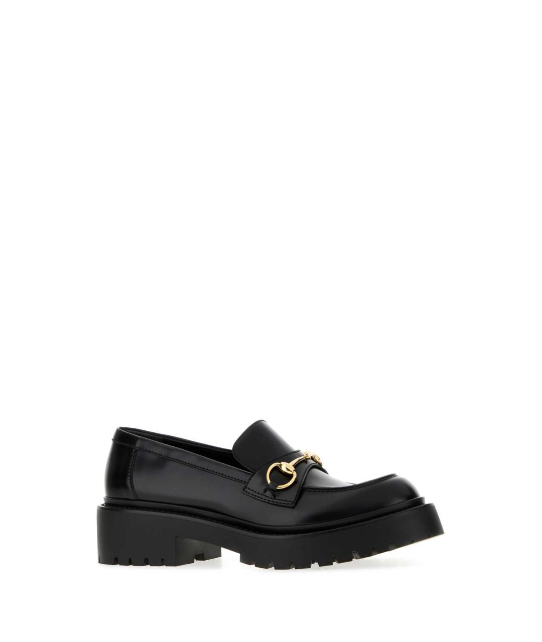 GUCCI Черные кожаные лоферы, фото 2