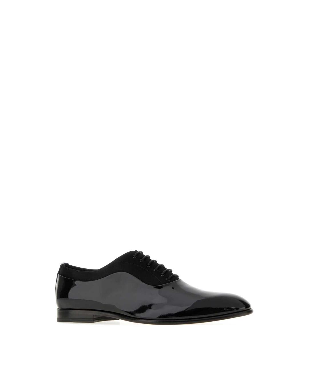 DOLCE&GABBANA Черные кожаные туфли, фото 2