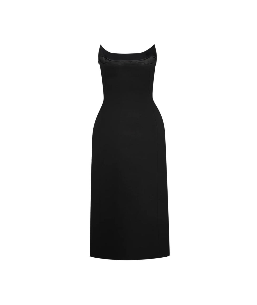 BALENCIAGA Черное шерстяное вечернее платье, фото 3
