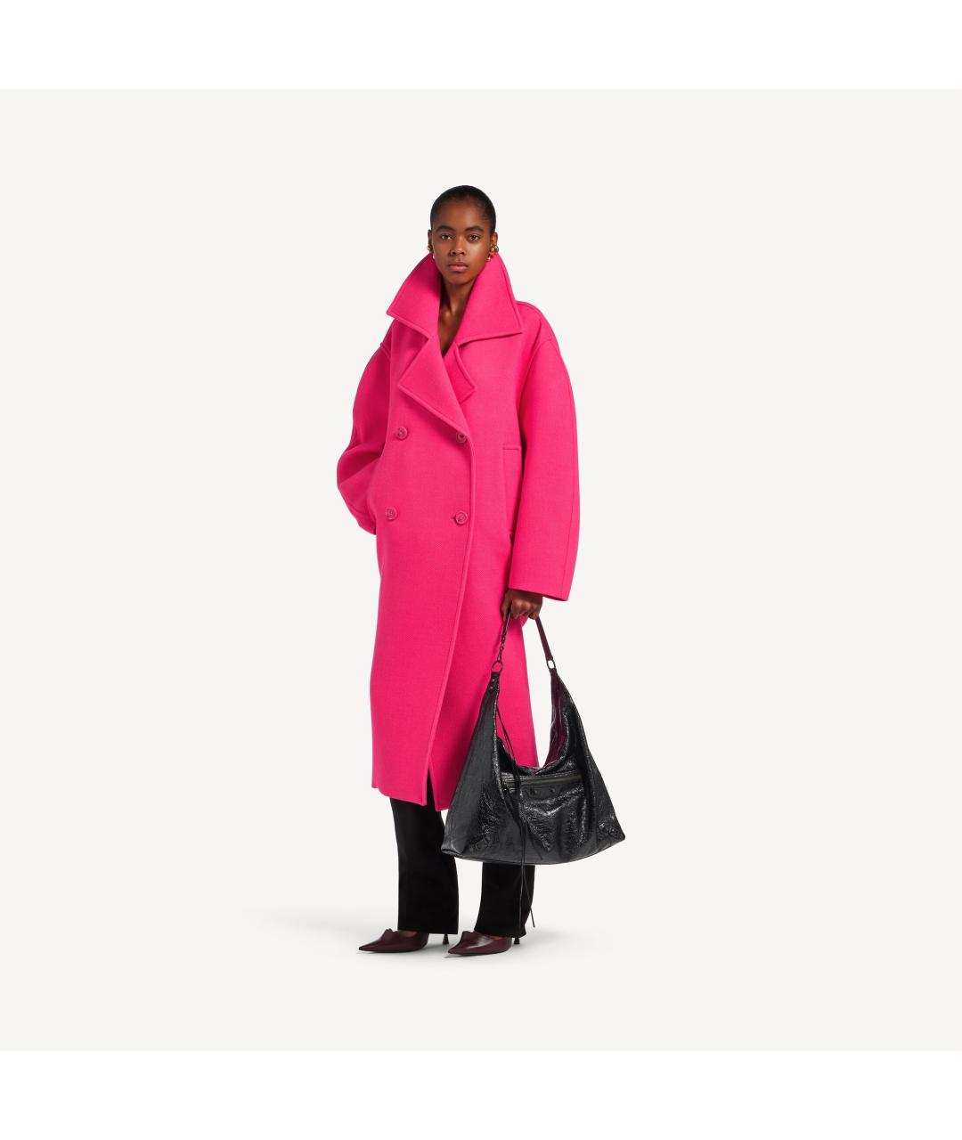 BALENCIAGA Черная кожаная сумка тоут, фото 5