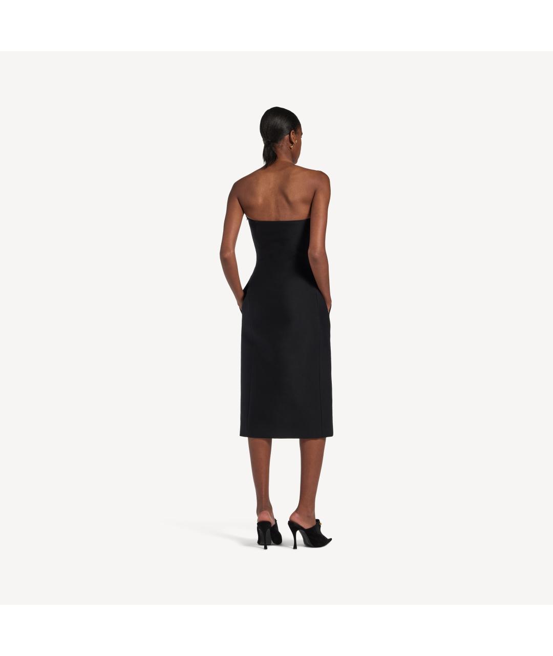BALENCIAGA Черное шерстяное вечернее платье, фото 4