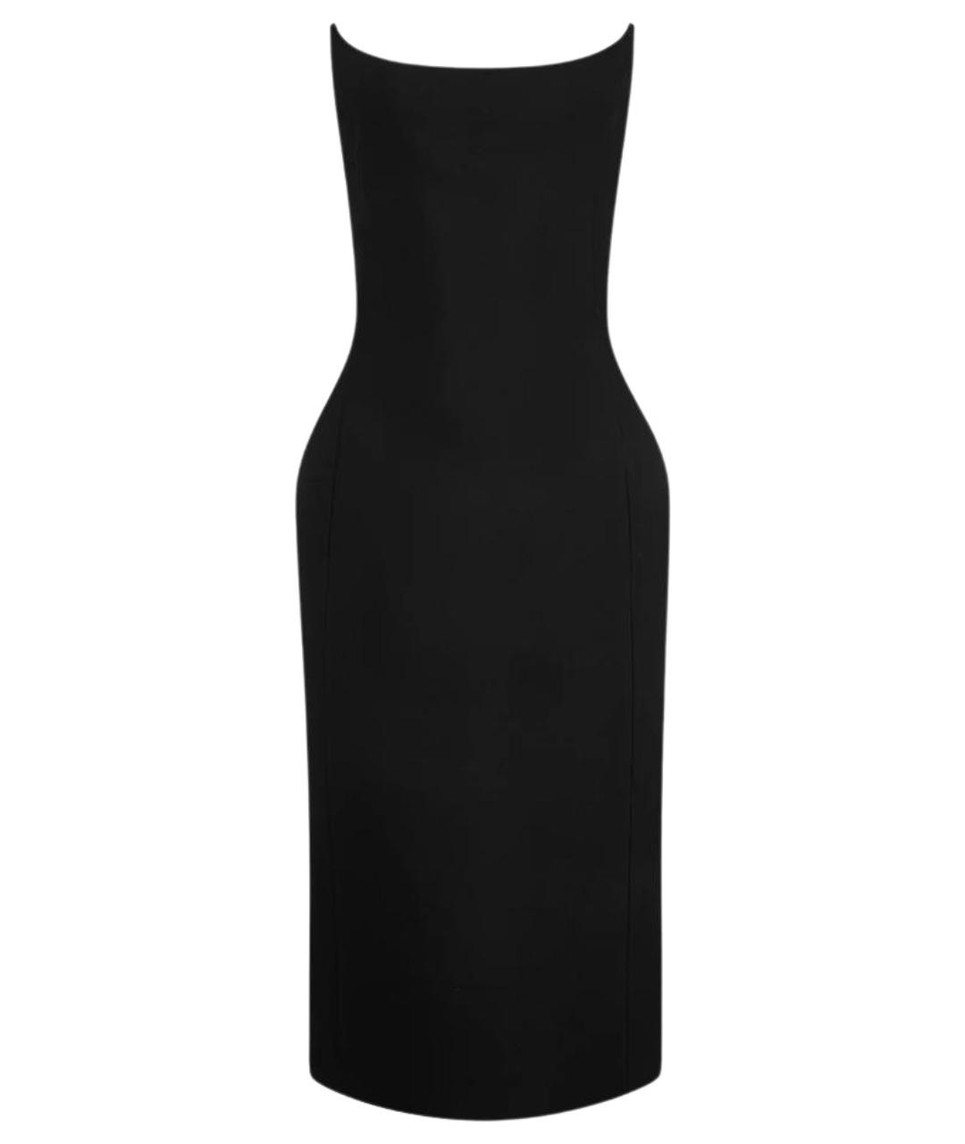 BALENCIAGA Черное шерстяное вечернее платье, фото 1