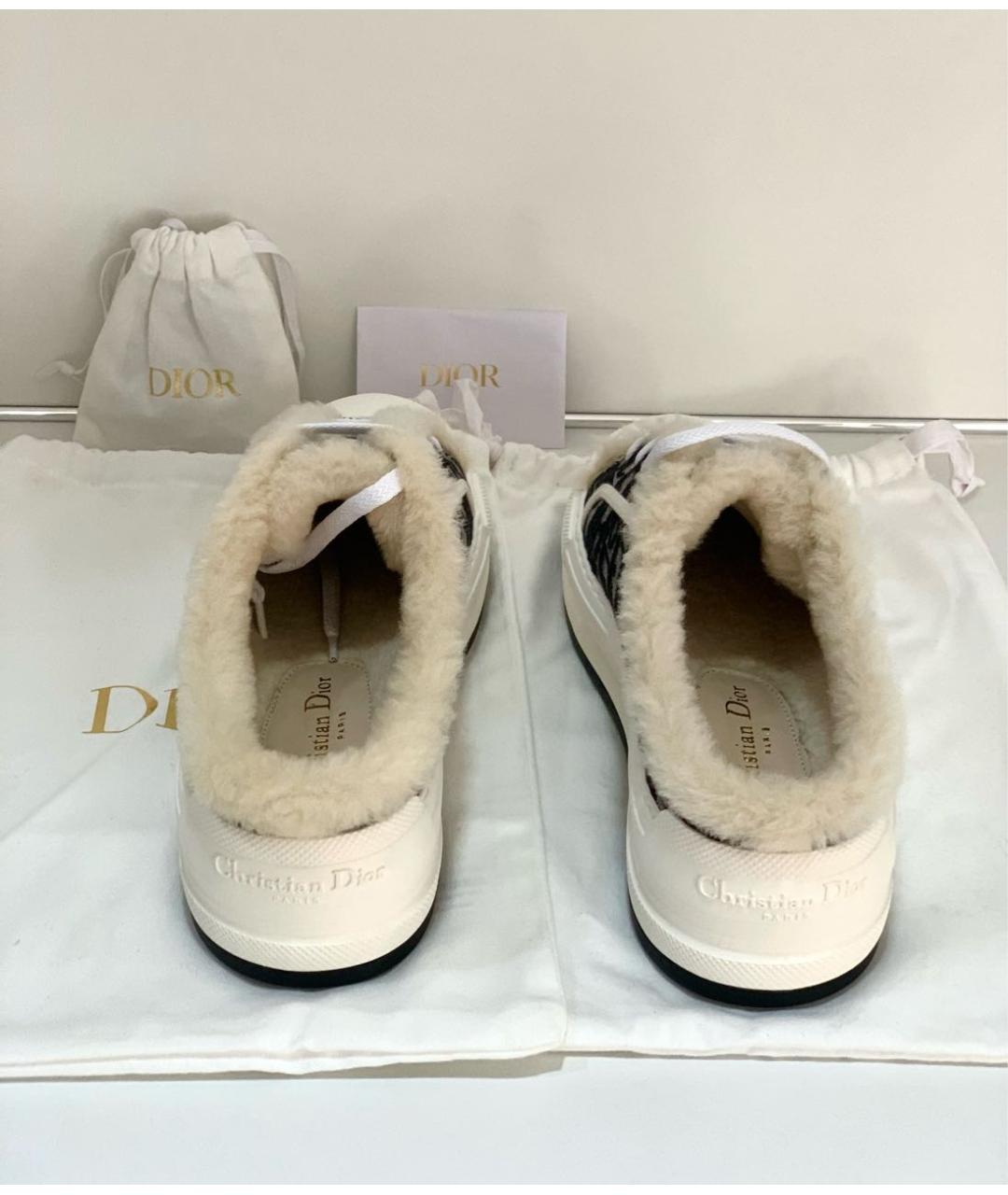 CHRISTIAN DIOR Черные текстильные кеды, фото 4