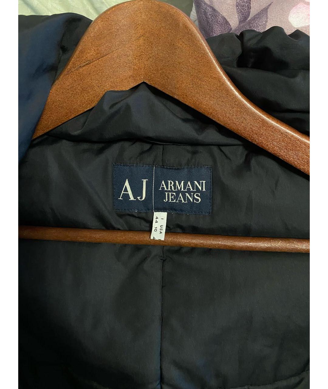 ARMANI JEANS Черная полиэстеровая куртка, фото 3