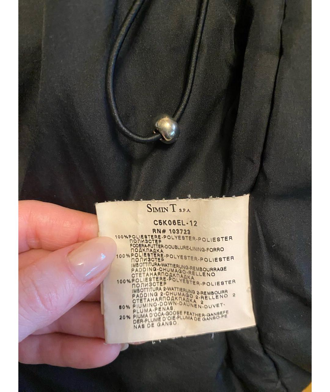 ARMANI JEANS Черная полиэстеровая куртка, фото 7