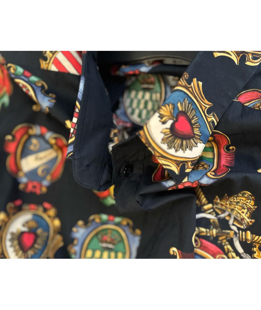 DOLCE&GABBANA Мульти хлопковая кэжуал рубашка, фото 8