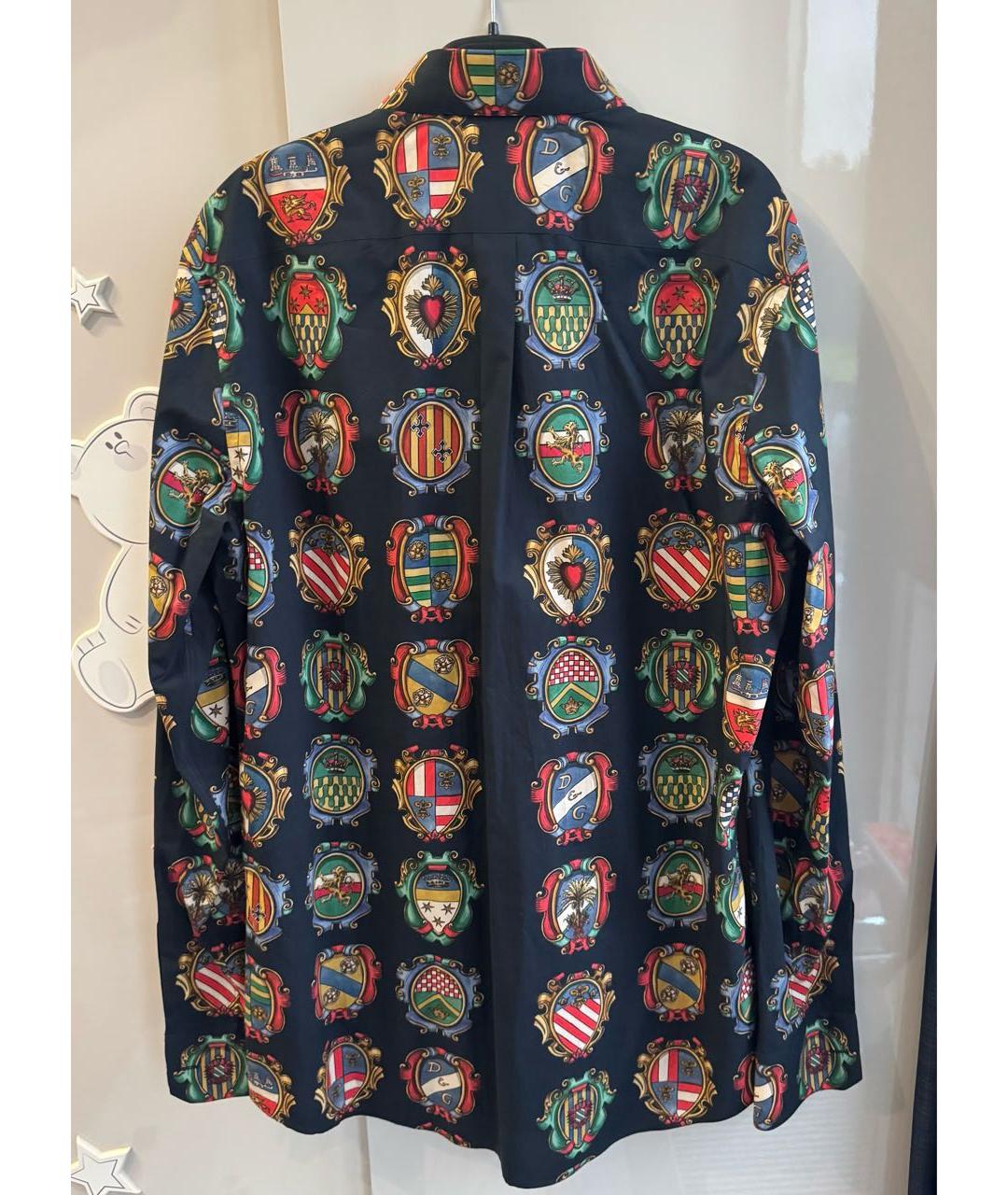 DOLCE&GABBANA Мульти хлопковая кэжуал рубашка, фото 4