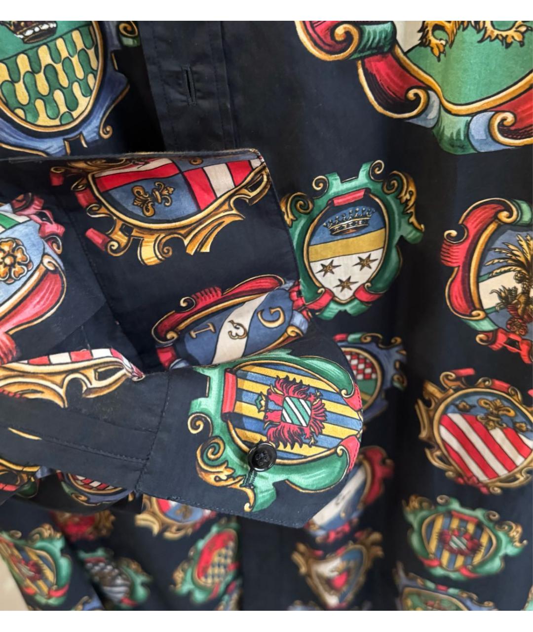 DOLCE&GABBANA Мульти хлопковая кэжуал рубашка, фото 6