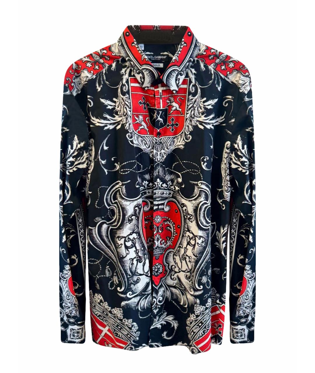 DOLCE&GABBANA Мульти хлопковая кэжуал рубашка, фото 1