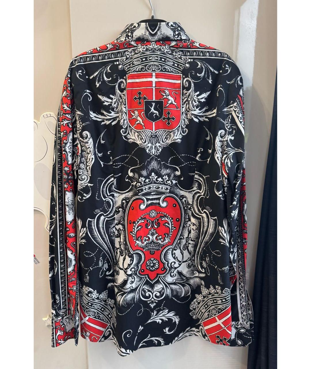 DOLCE&GABBANA Мульти хлопковая кэжуал рубашка, фото 3