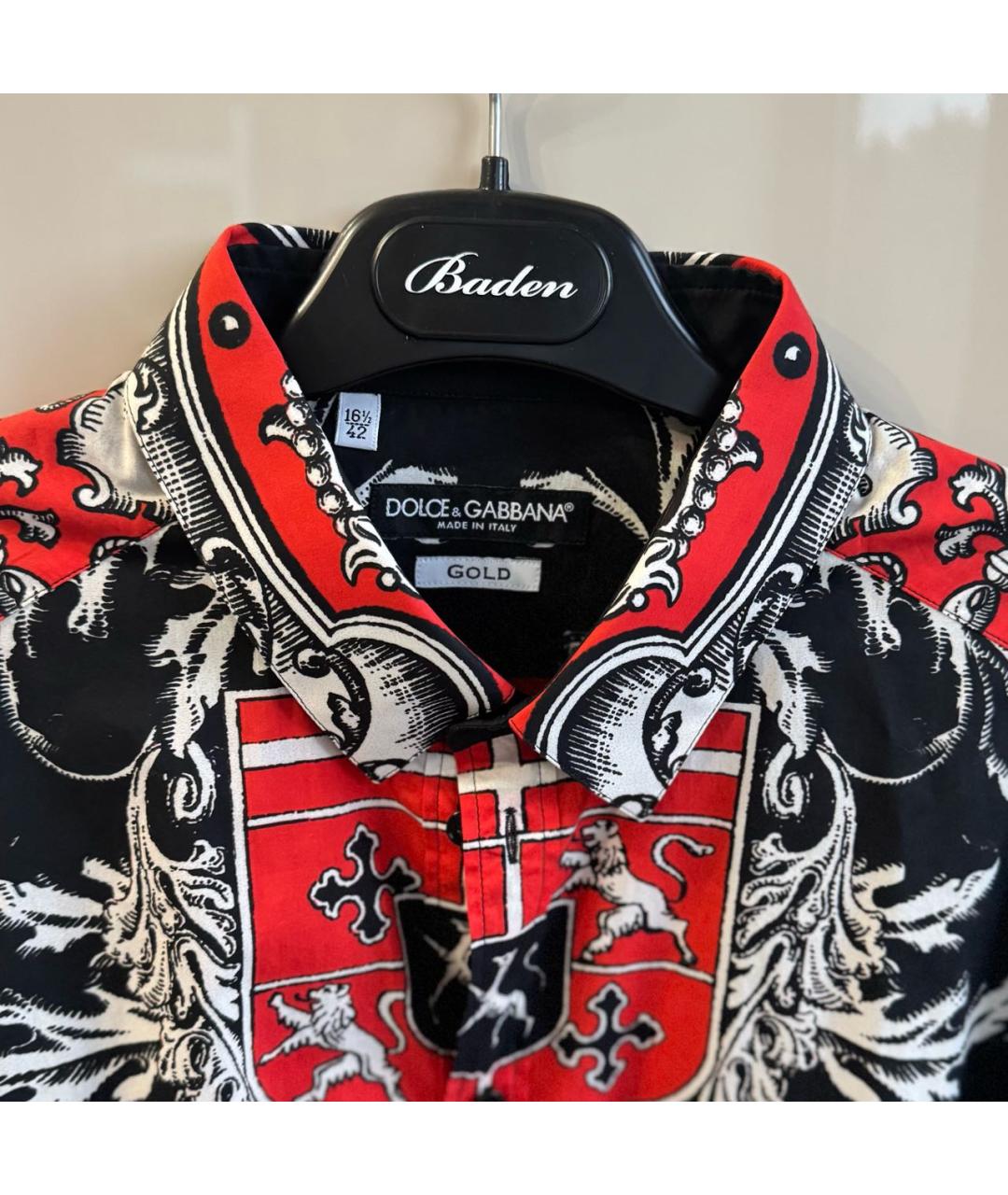 DOLCE&GABBANA Мульти хлопковая кэжуал рубашка, фото 2
