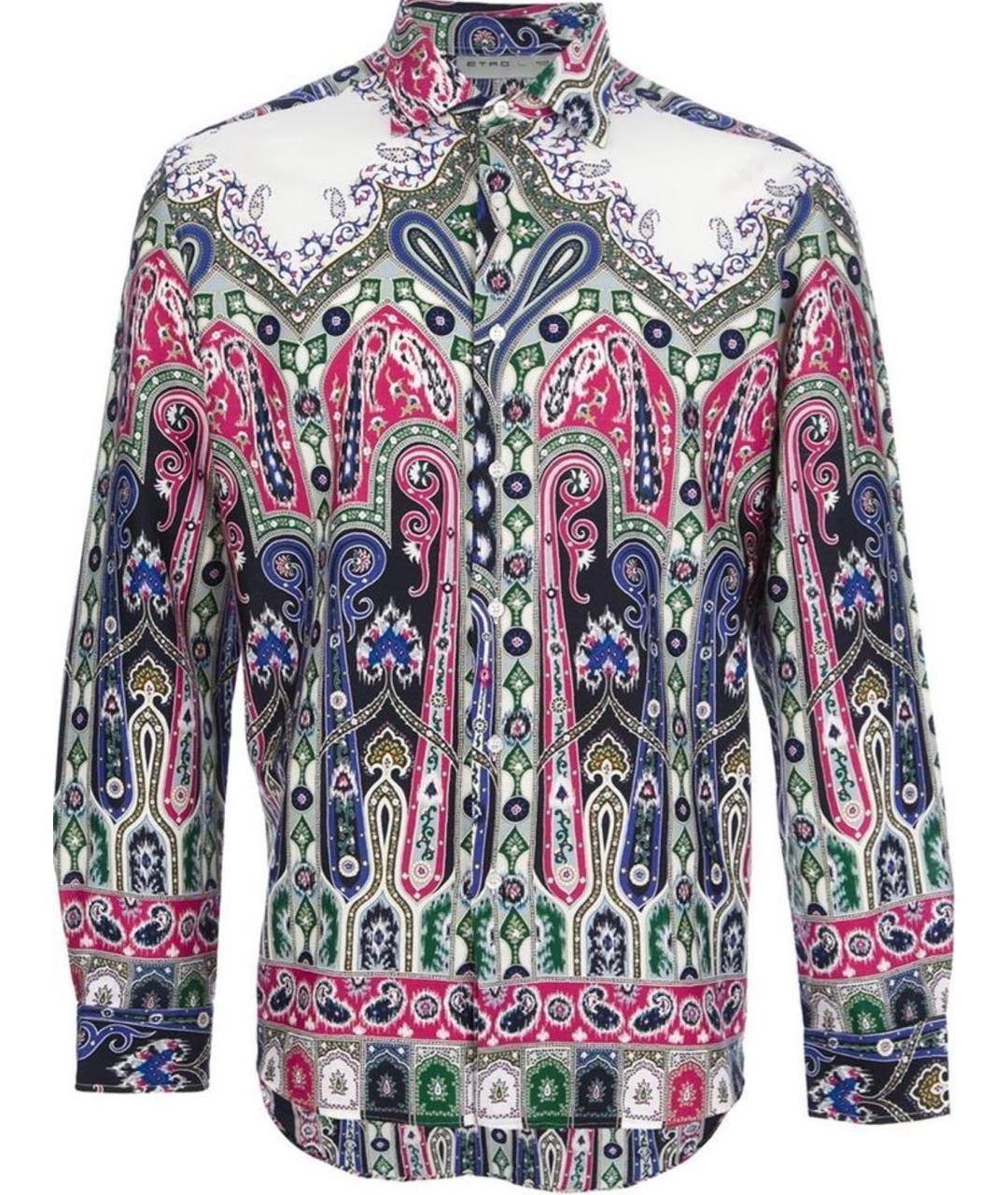 ETRO Мульти хлопковая кэжуал рубашка, фото 1