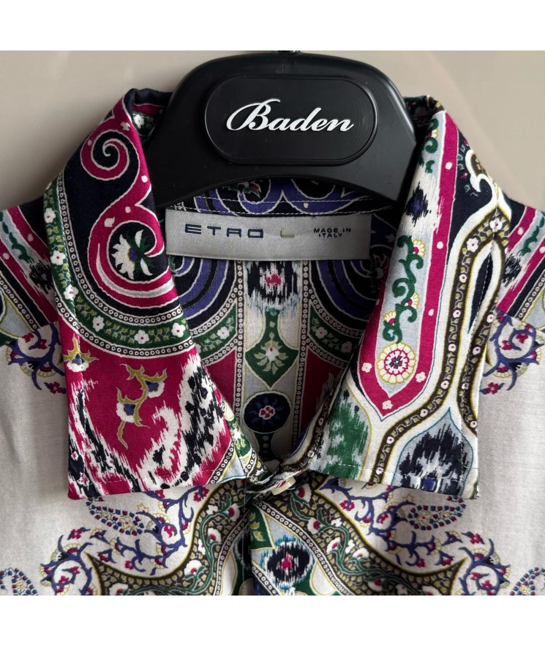 ETRO Мульти хлопковая кэжуал рубашка, фото 3