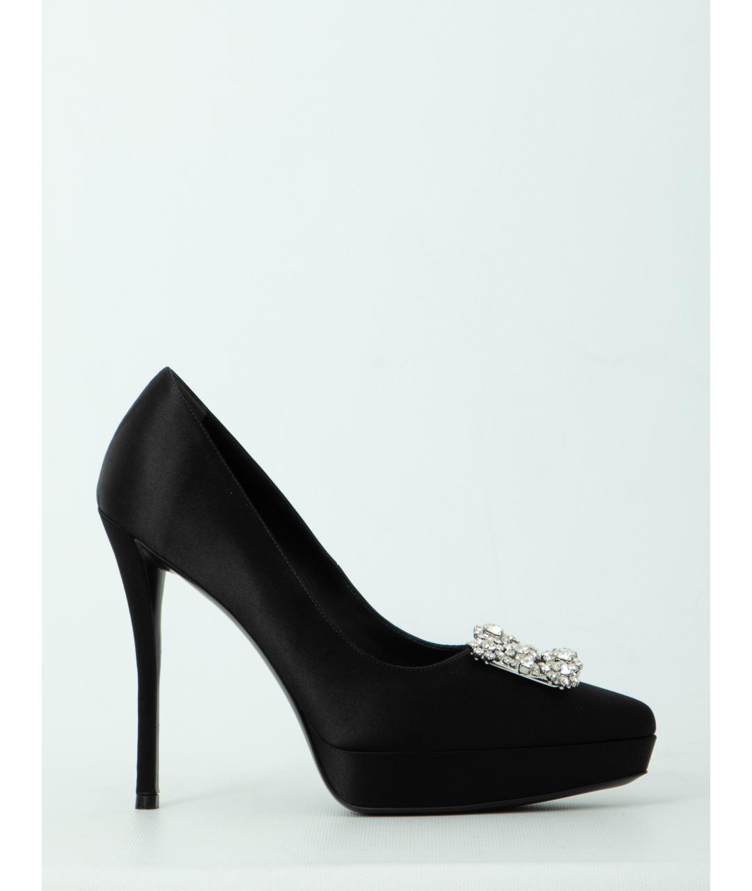 ROGER VIVIER Черные текстильные туфли, фото 6