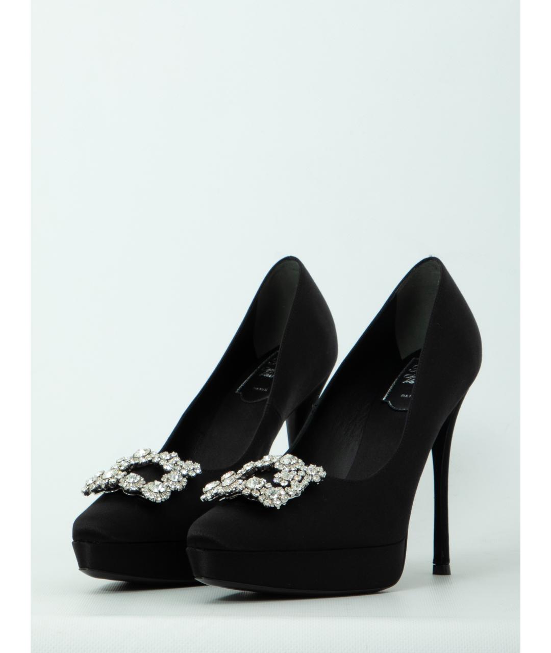 ROGER VIVIER Черные текстильные туфли, фото 2