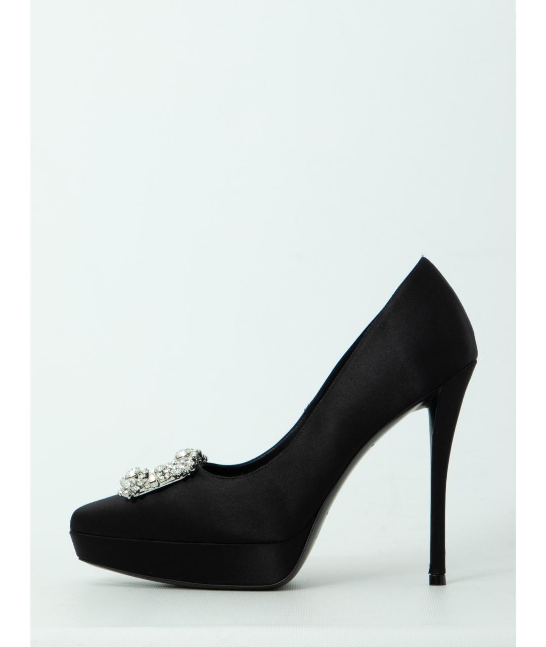 ROGER VIVIER Черные текстильные туфли, фото 4