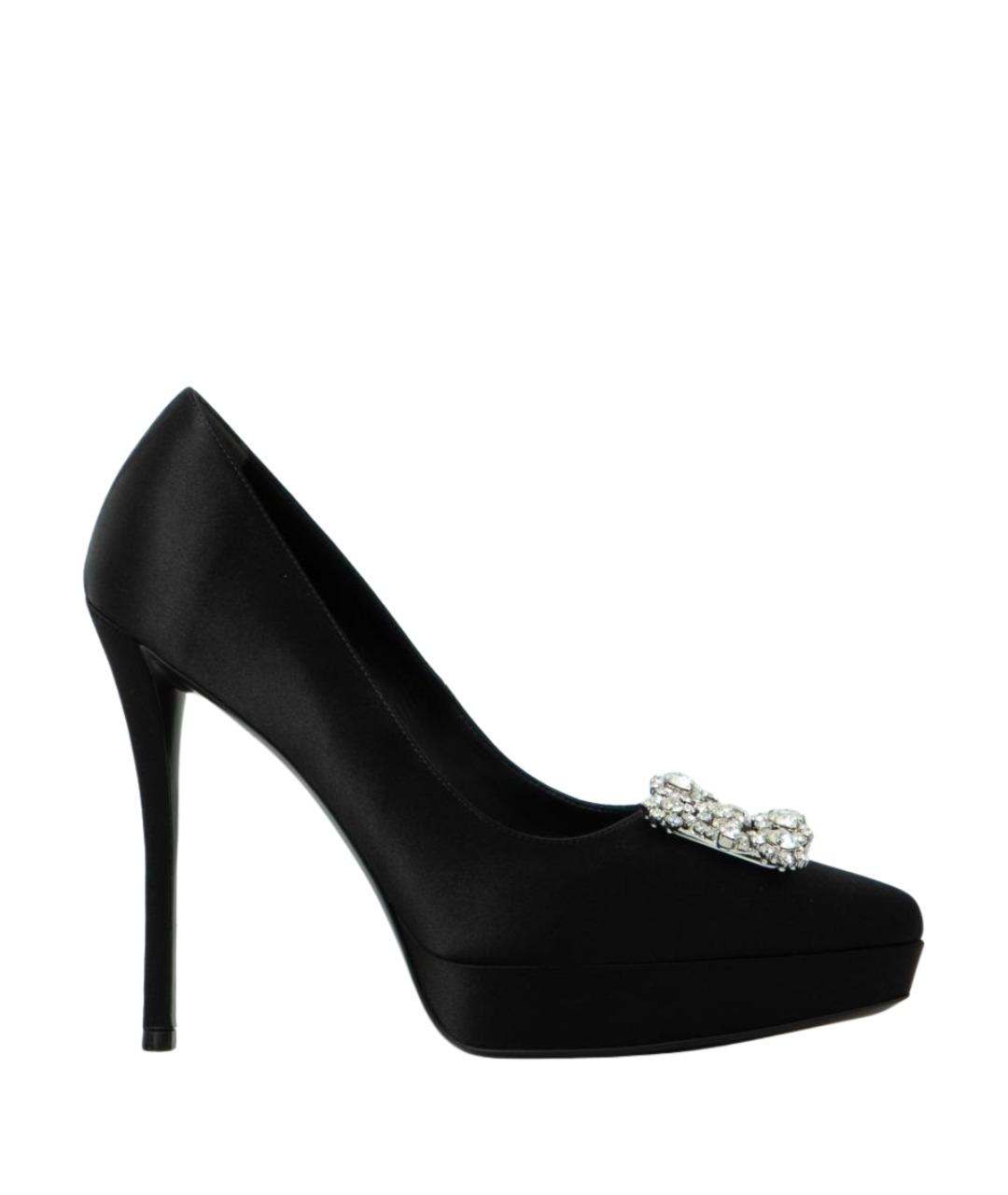 ROGER VIVIER Черные текстильные туфли, фото 1