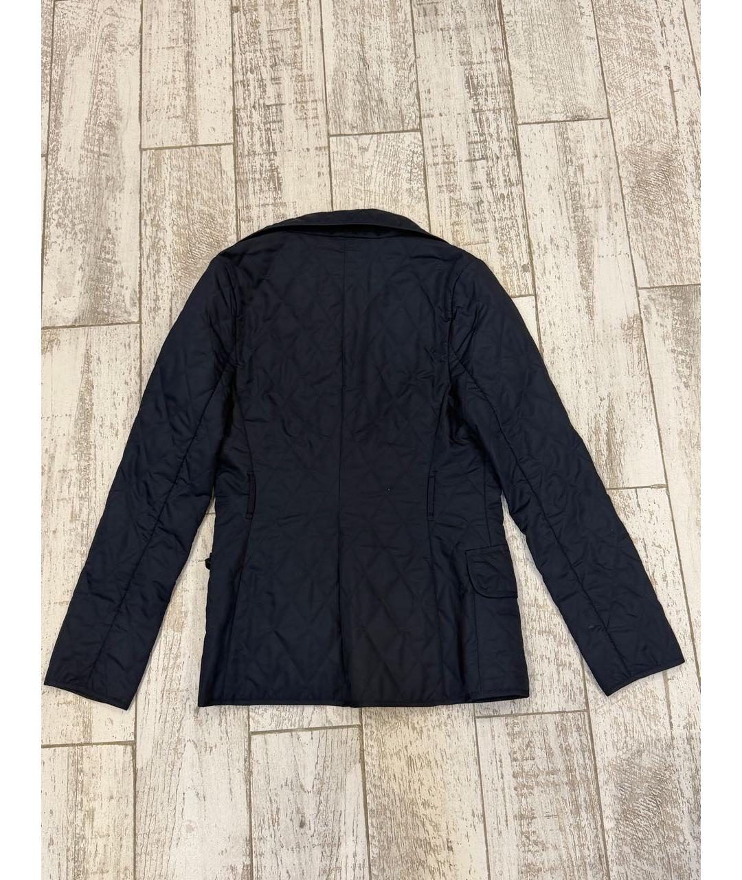 BURBERRY Темно-синяя хлопковая куртка, фото 4