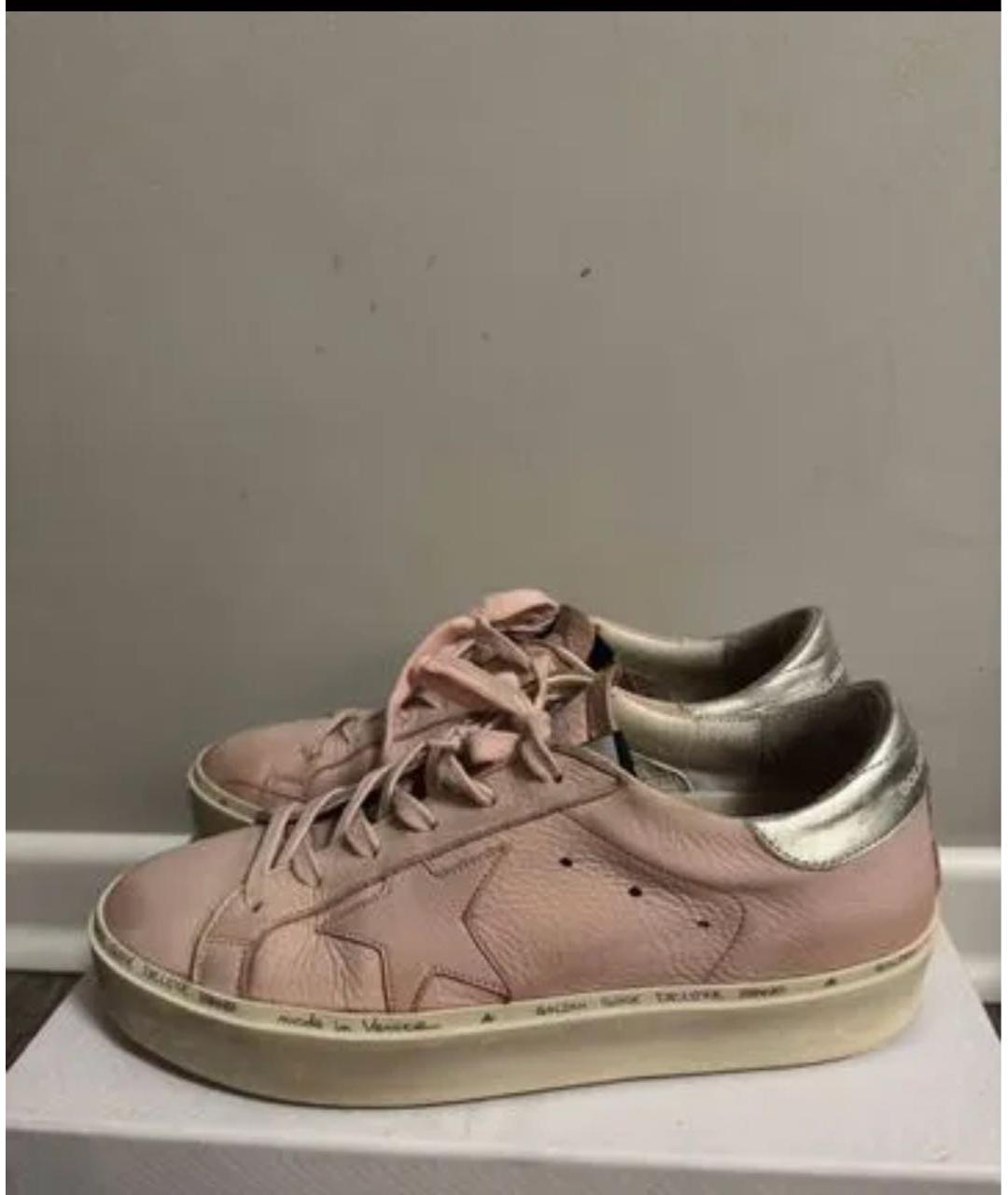 GOLDEN GOOSE Розовые замшевые кеды, фото 2
