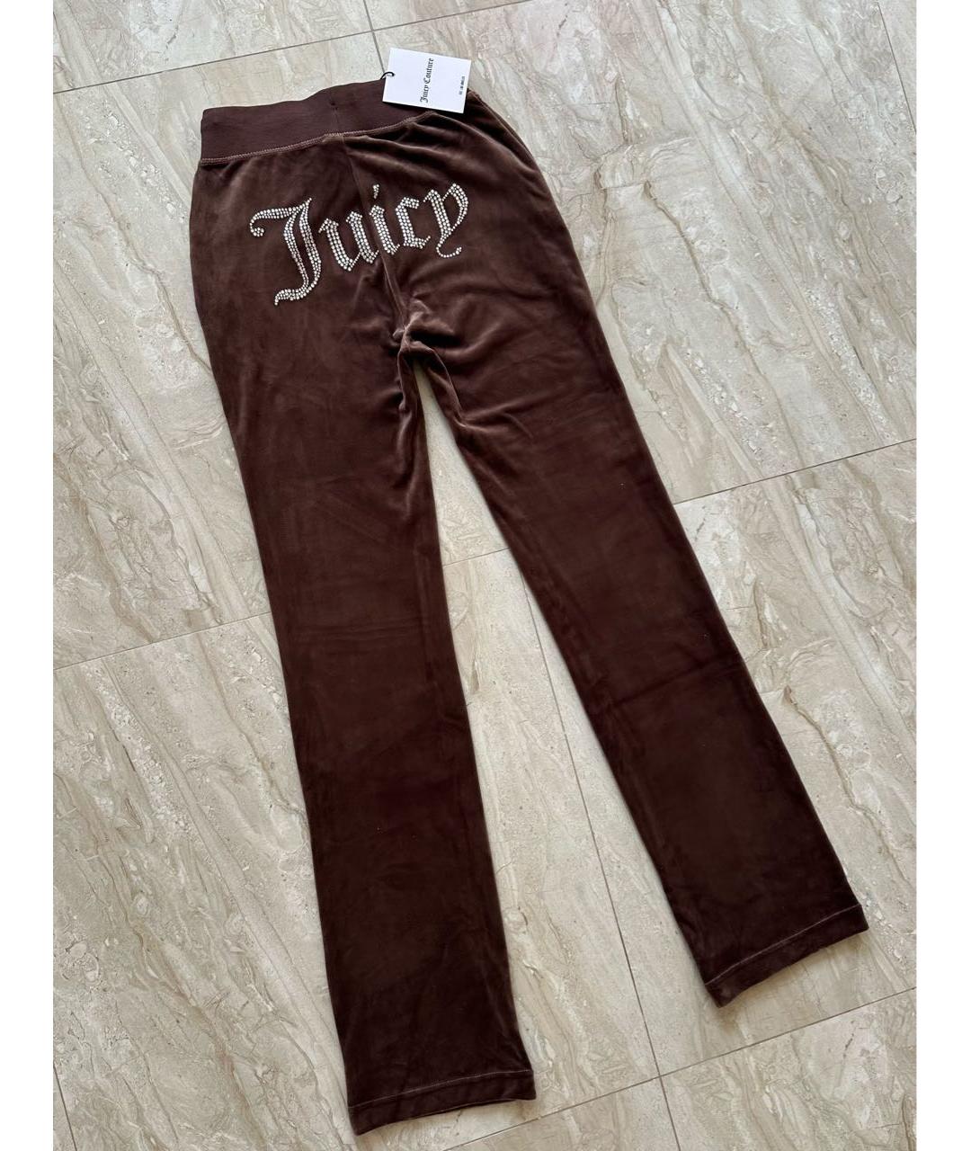 JUICY COUTURE Коричневый велюровый спортивные костюмы, фото 8