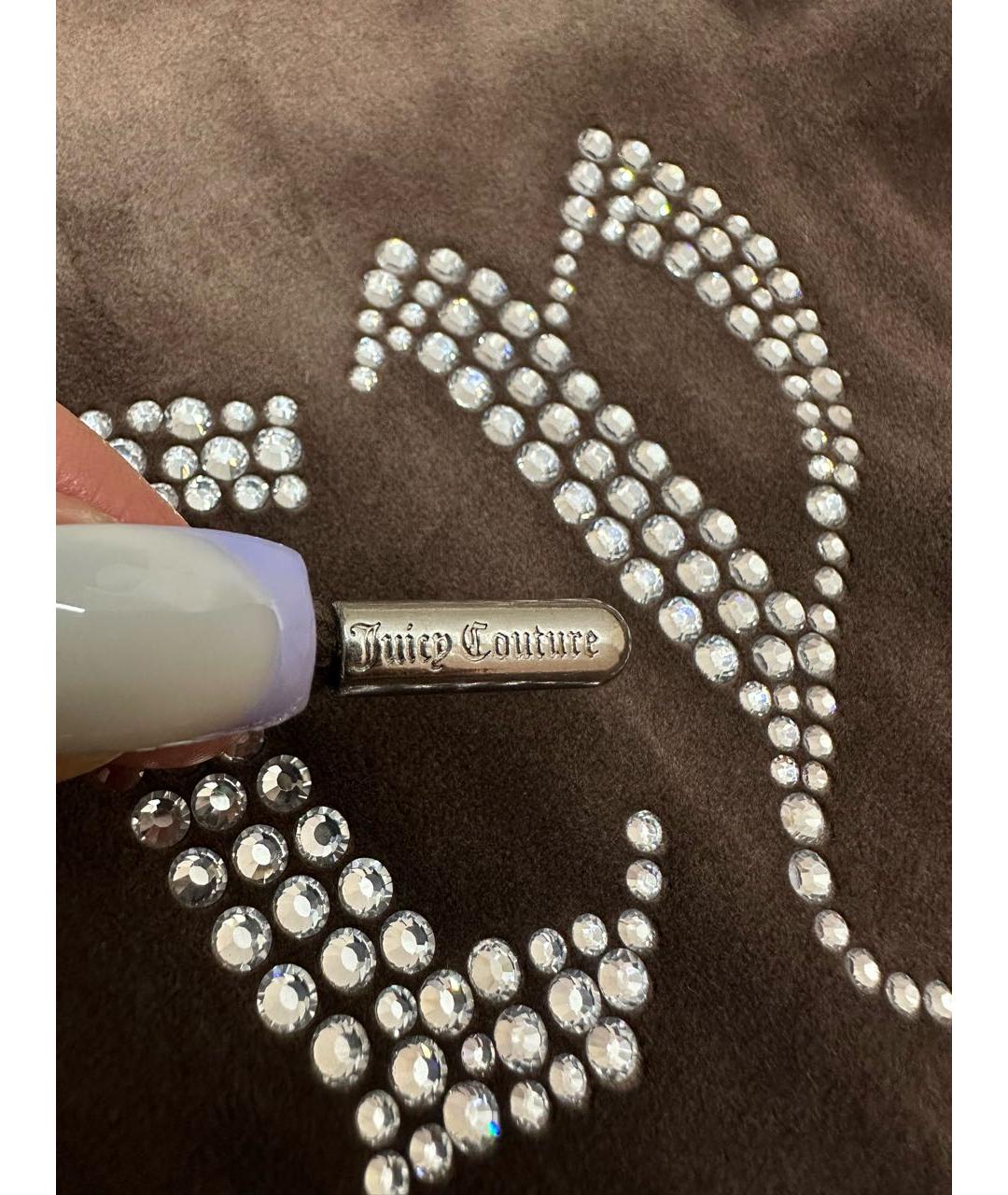 JUICY COUTURE Коричневый велюровый спортивные костюмы, фото 5