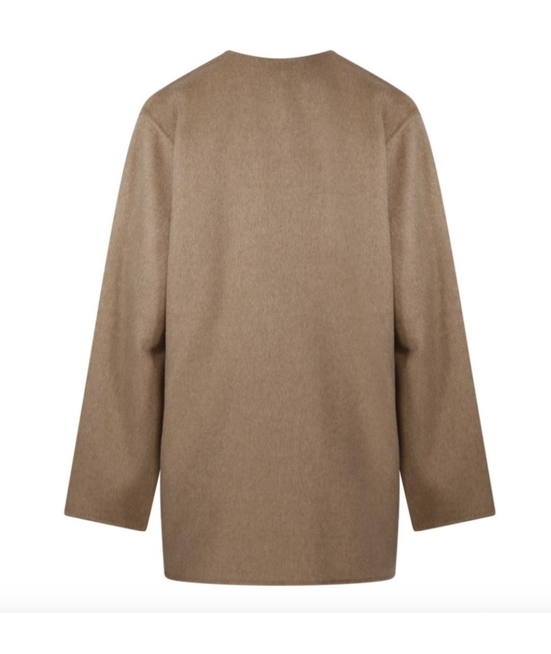 MAX MARA Бежевое шерстяное пальто, фото 2