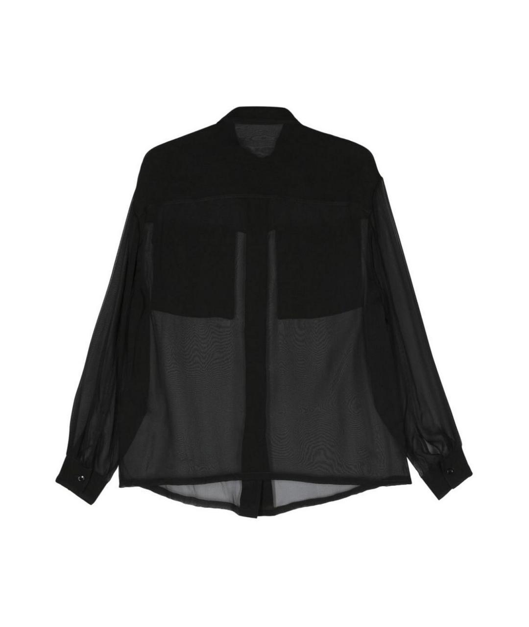 SAINT LAURENT Черная хлопковая рубашка, фото 2