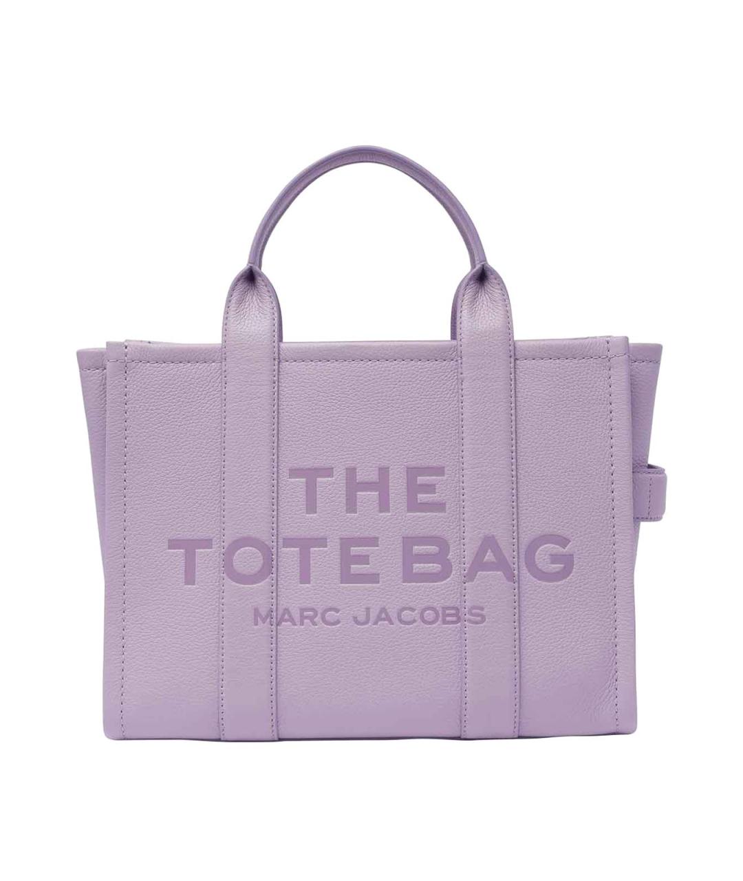 MARC JACOBS Фиолетовая кожаная сумка тоут, фото 1