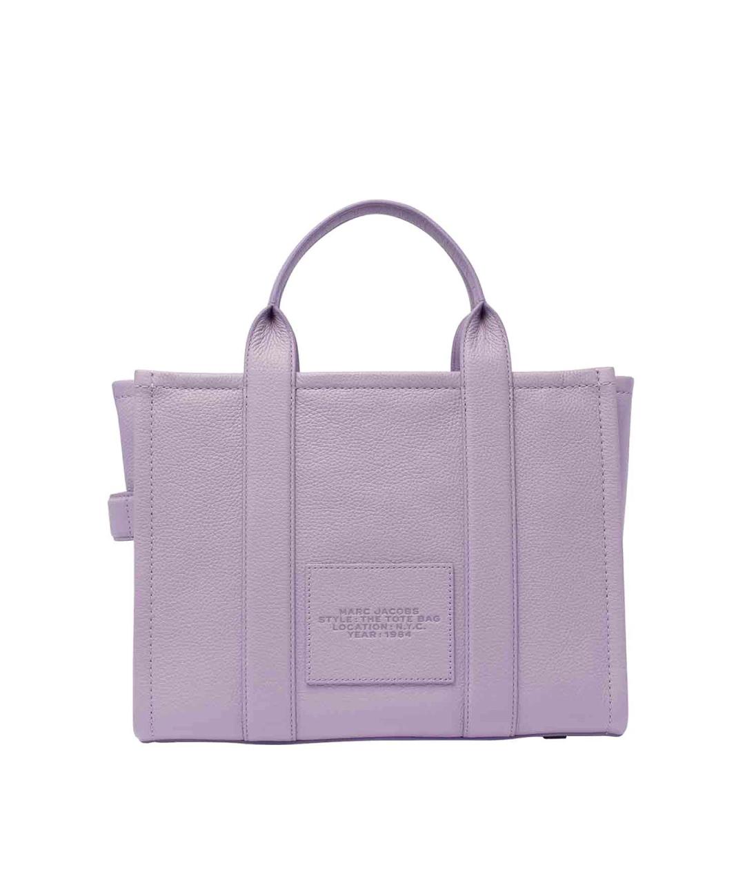 MARC JACOBS Фиолетовая кожаная сумка тоут, фото 3