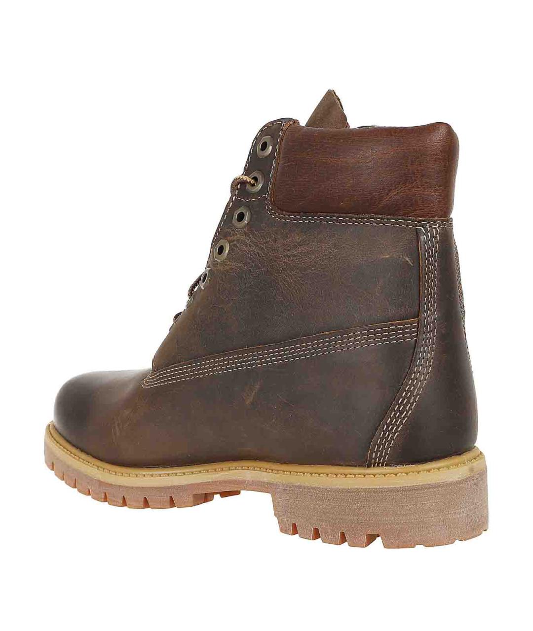 TIMBERLAND Коричневые кожаные высокие ботинки, фото 3