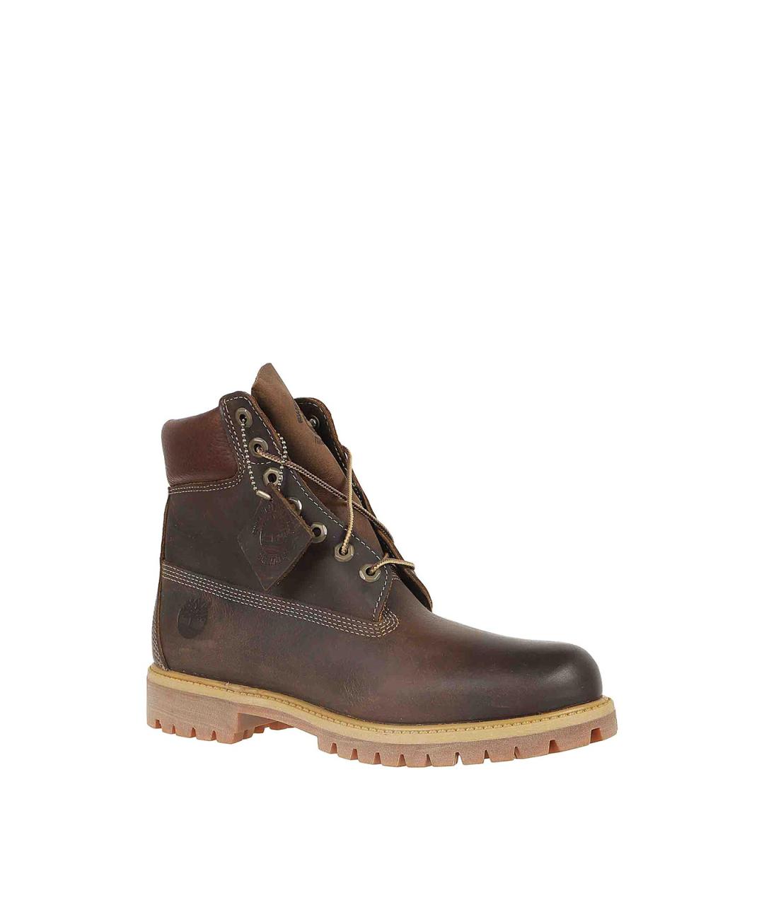 TIMBERLAND Коричневые кожаные высокие ботинки, фото 2