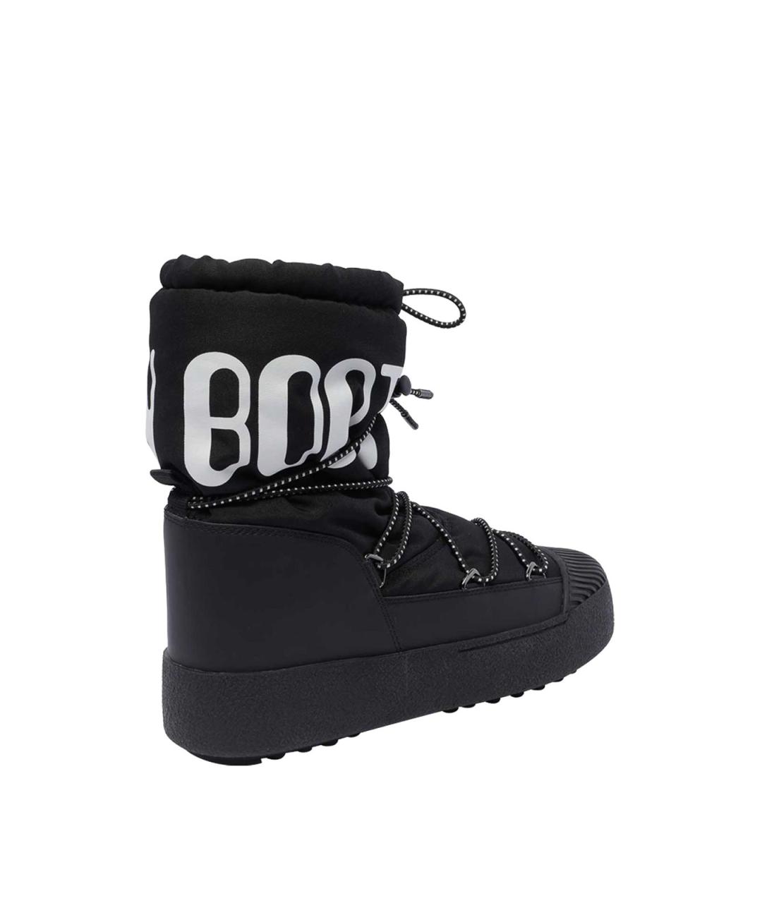 MOON BOOT Черные синтетические высокие ботинки, фото 3