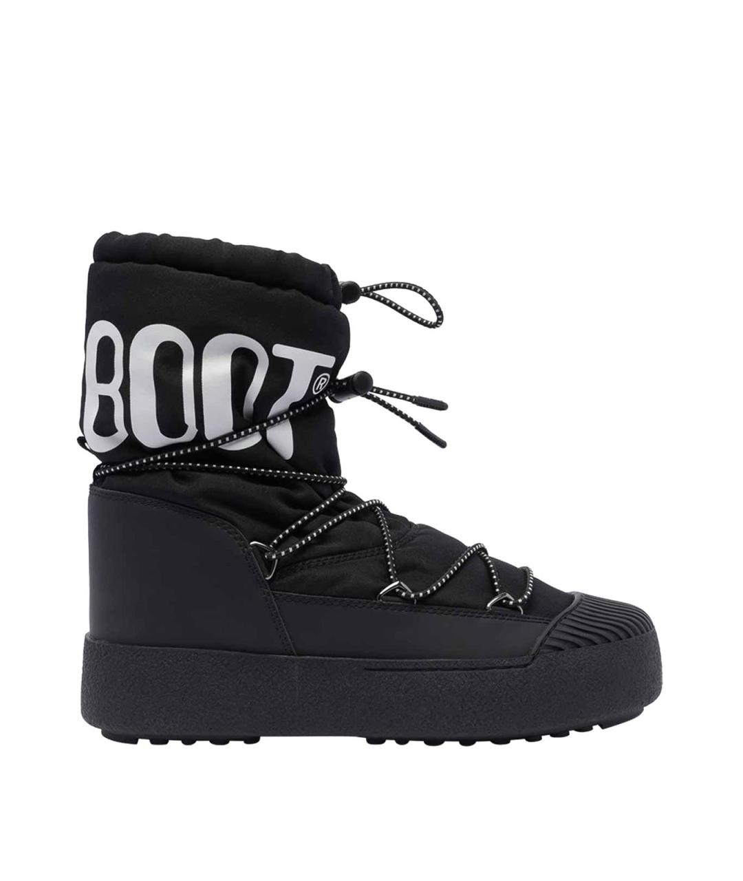 MOON BOOT Черные синтетические высокие ботинки, фото 1