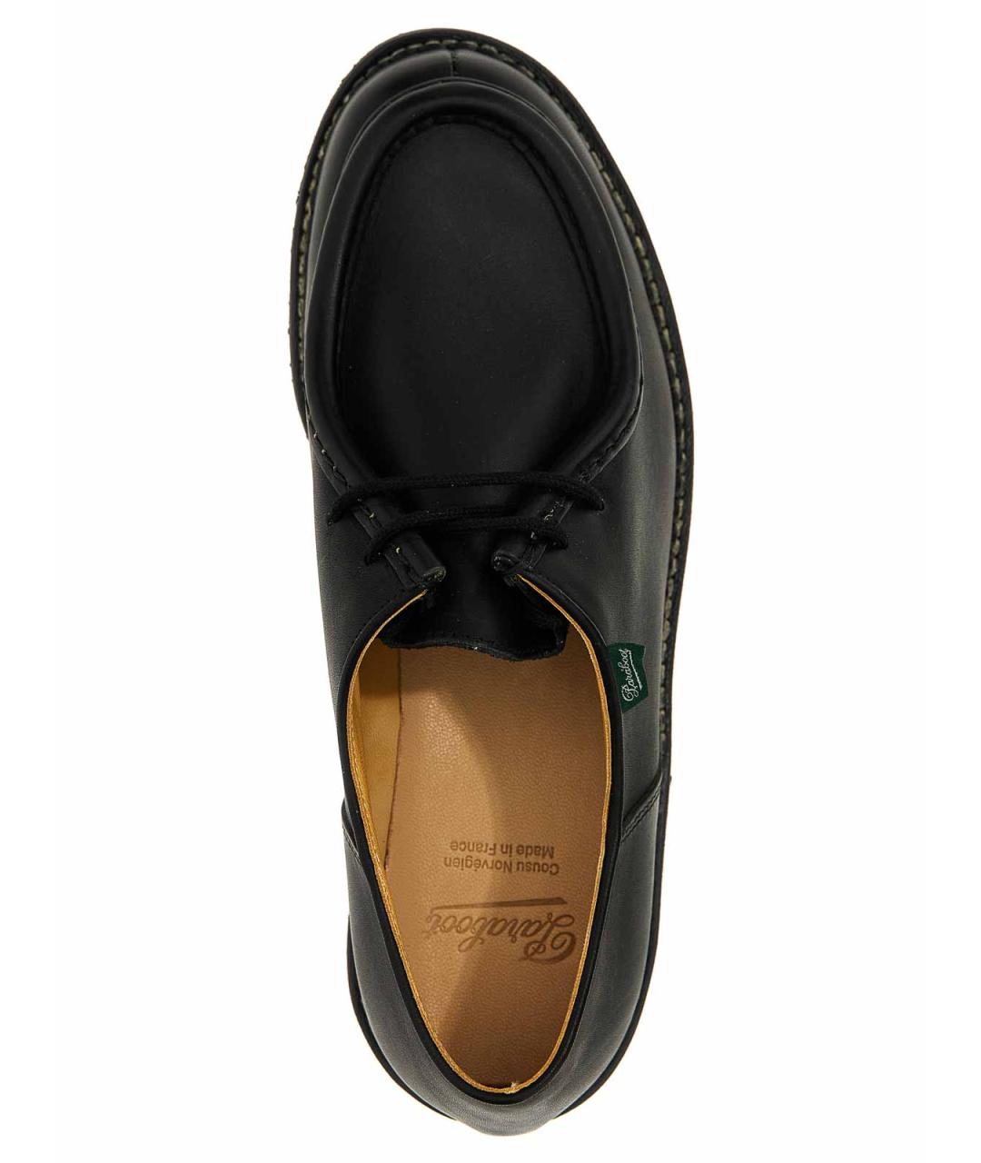 PARABOOT Черные кожаные низкие ботинки, фото 4