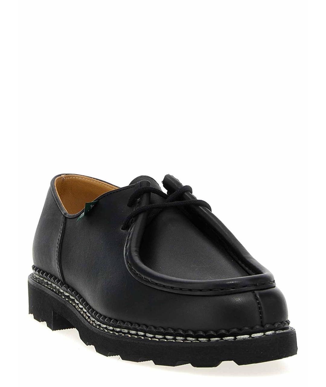 PARABOOT Черные кожаные низкие ботинки, фото 2