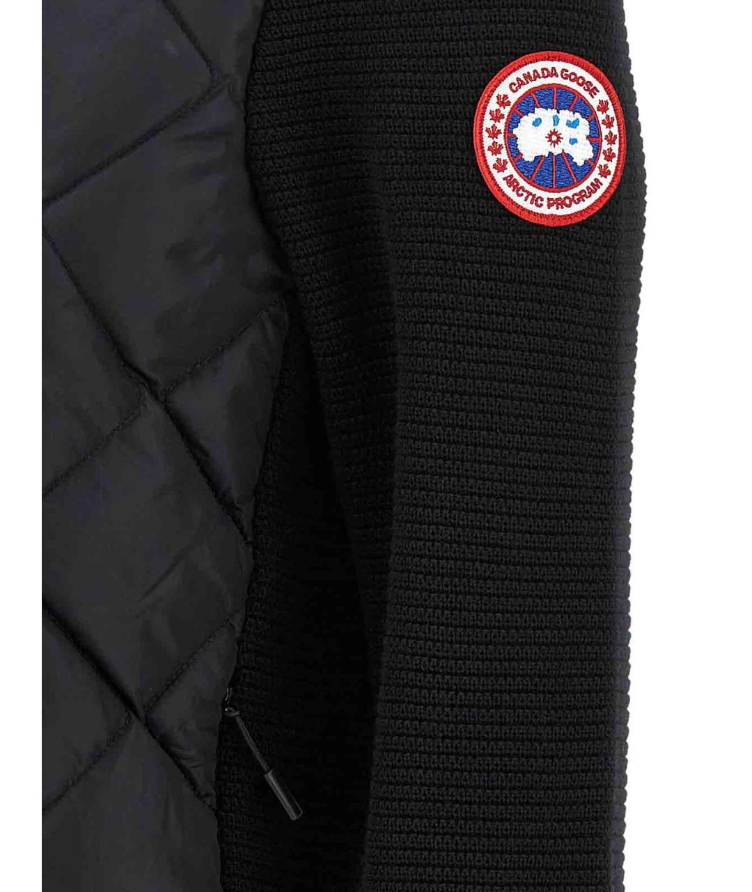 CANADA GOOSE Черная полиамидовая куртка, фото 4