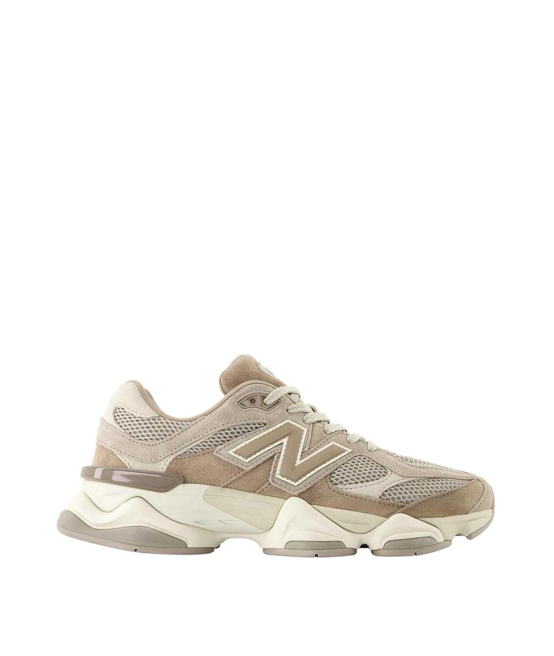 NEW BALANCE Бежевые замшевые низкие кроссовки / кеды, фото 1
