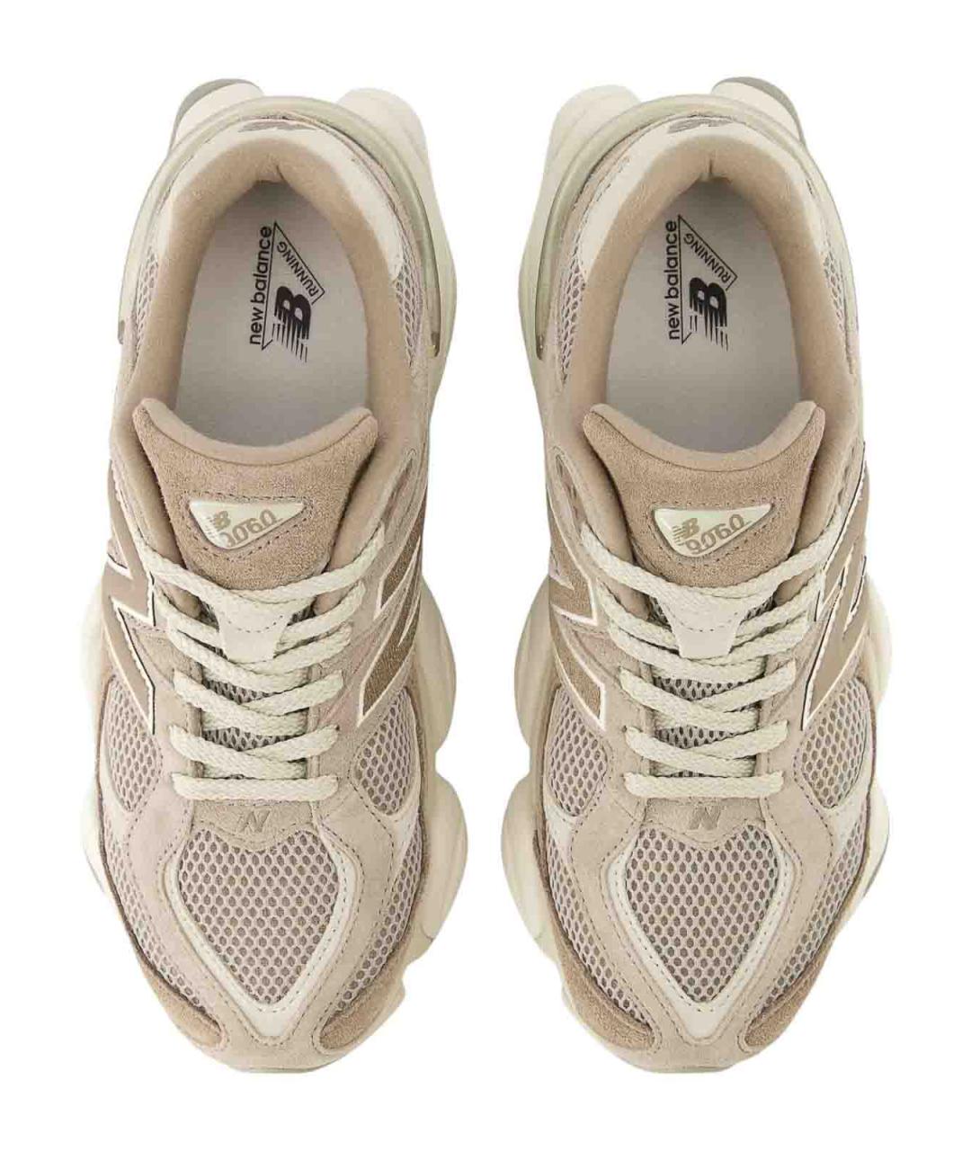 NEW BALANCE Бежевые замшевые низкие кроссовки / кеды, фото 4