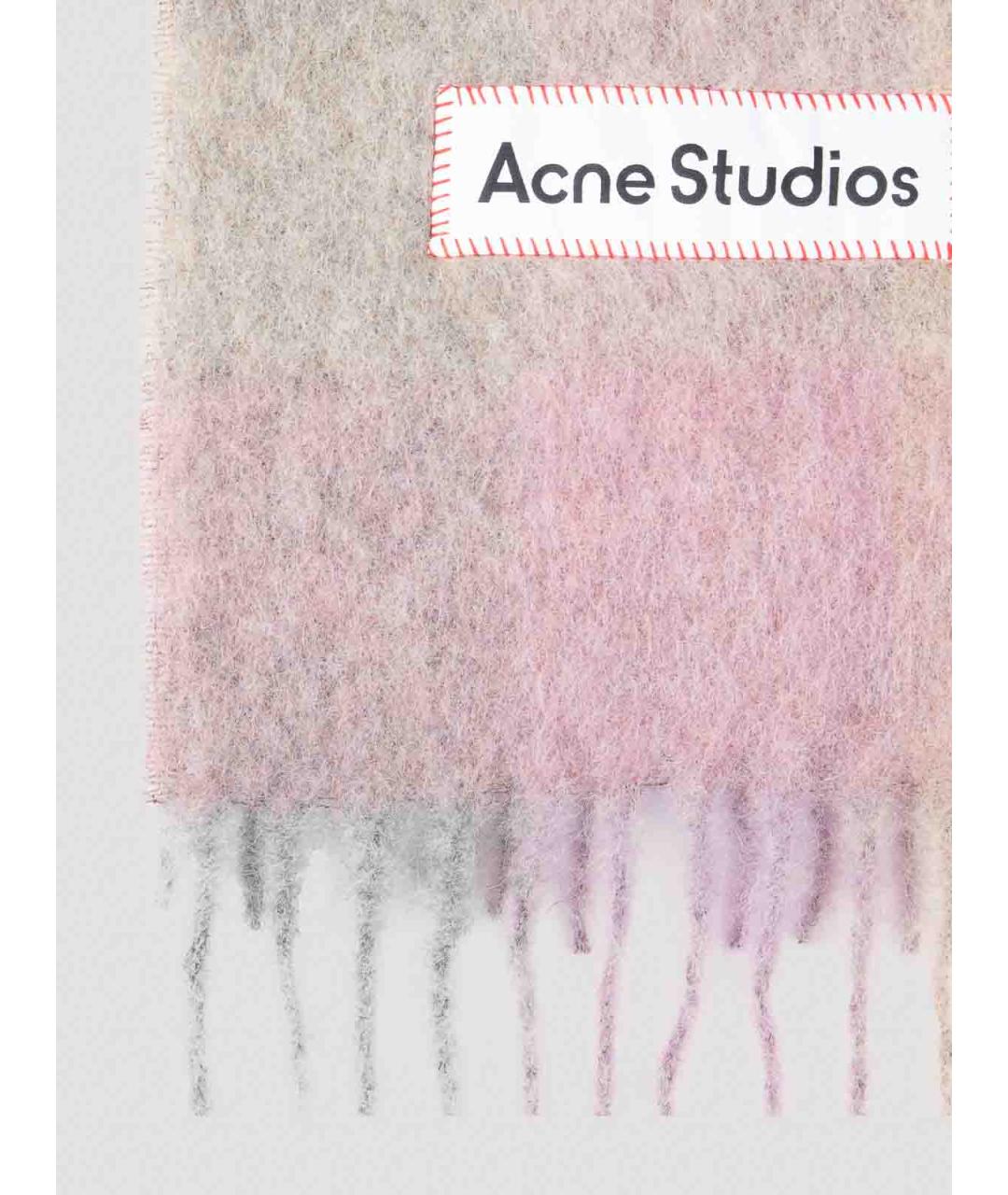 ACNE STUDIOS Мульти шерстяной шарф, фото 3
