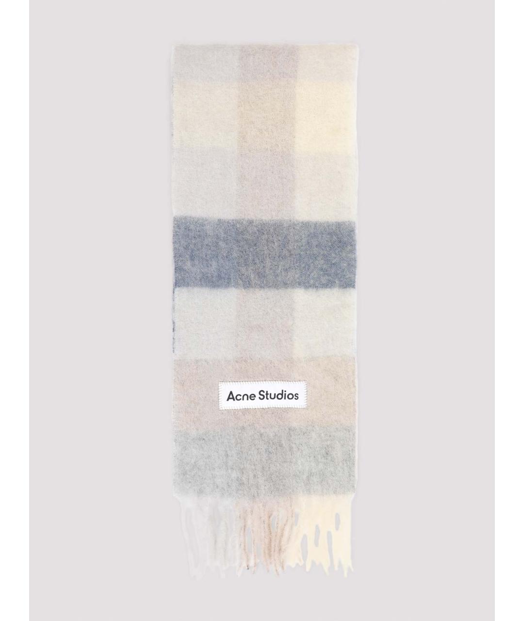 ACNE STUDIOS Бежевый шерстяной шарф, фото 3