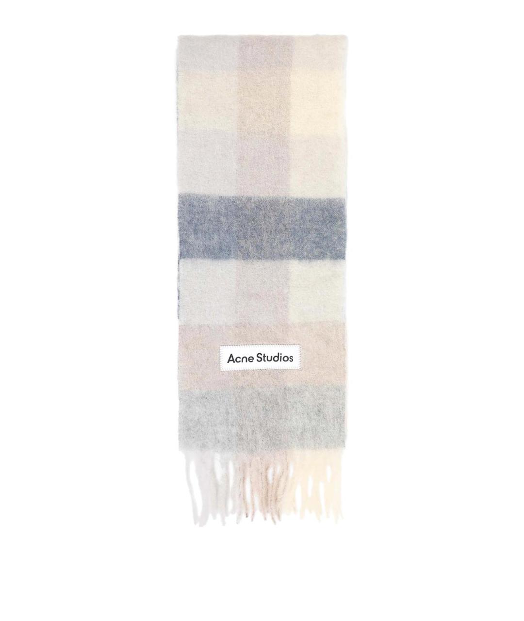 ACNE STUDIOS Бежевый шерстяной шарф, фото 1