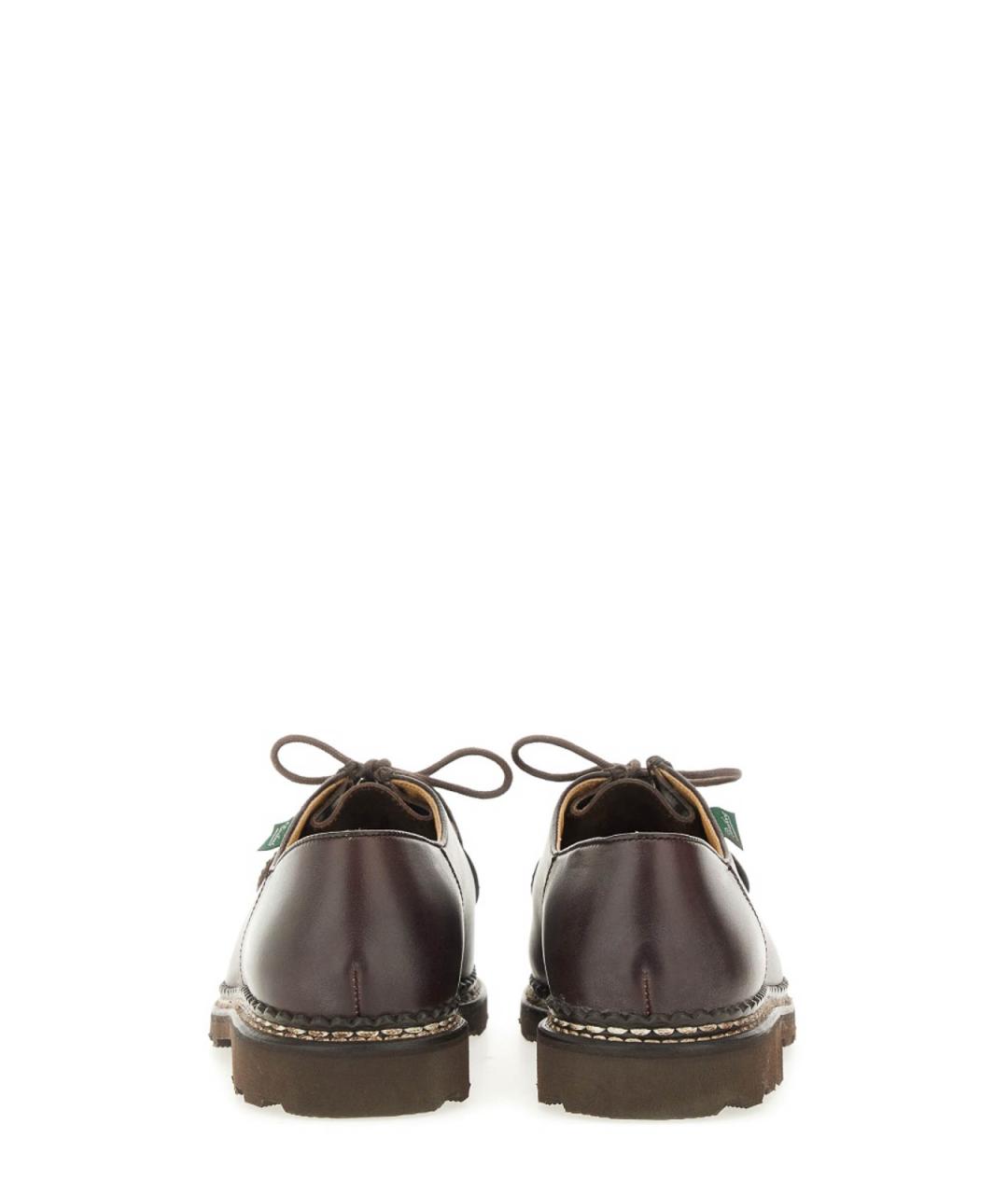 PARABOOT Коричневые кожаные низкие ботинки, фото 4