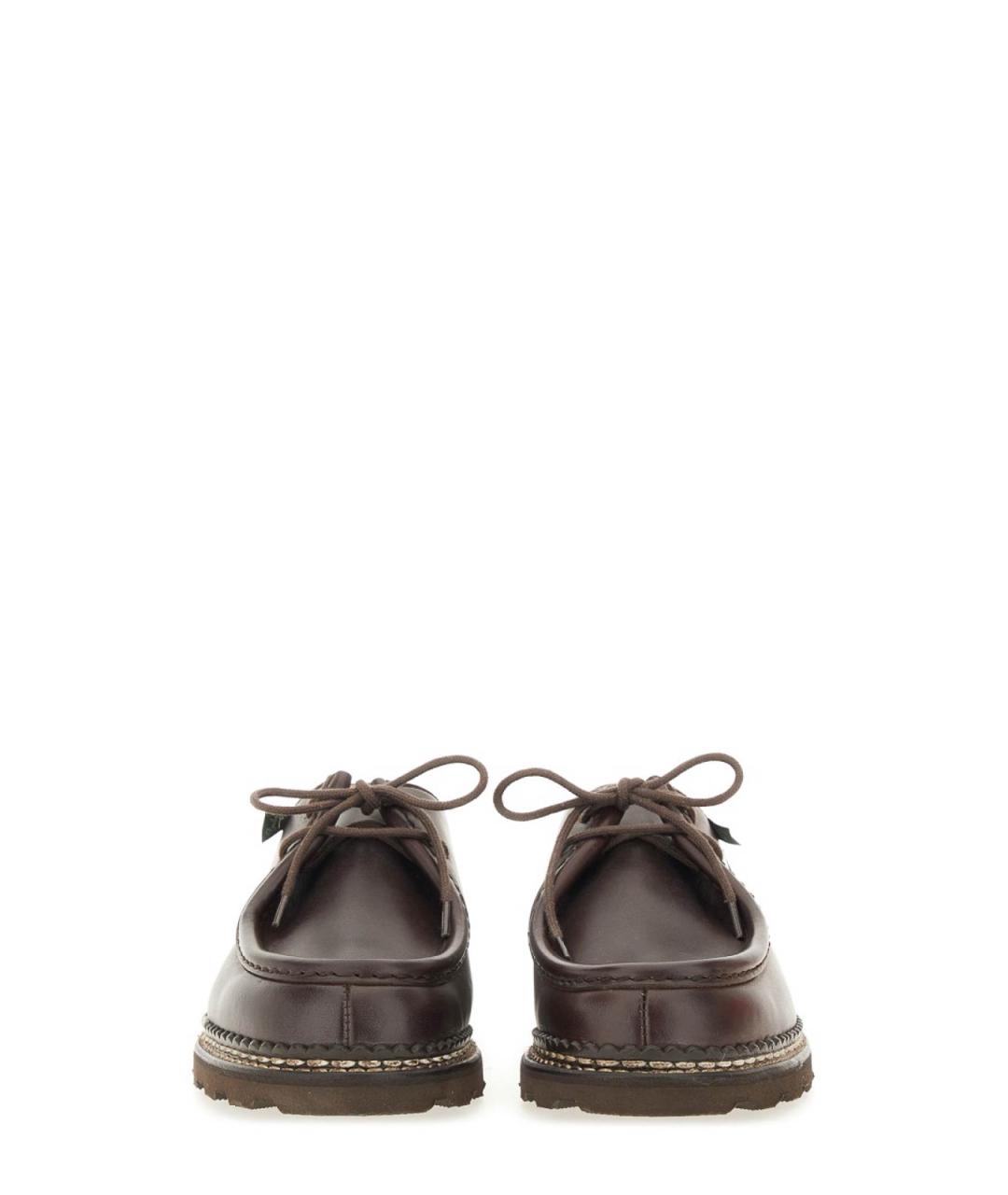PARABOOT Коричневые кожаные низкие ботинки, фото 3